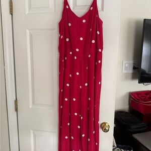 Red Polka Dot Jumpsuit